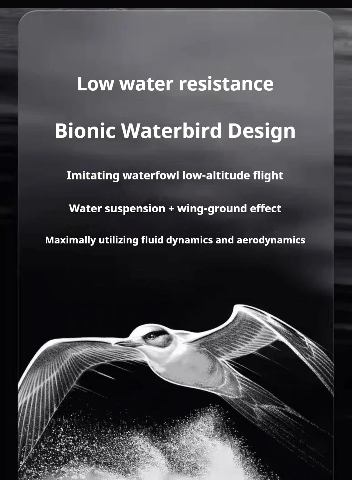E1 Racebird Professional RC Remote Control Electric Boat High-Speed Water-Cooled Motor Hydrofoil Model Toy for Water Sports