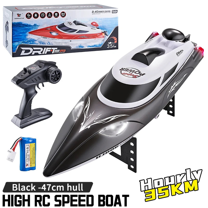 RC Speedboat 2.4G 35KM/H High Speed Electric Boats With Seal Waterproof  Motor Remote Control Racing Ship Outdoor Boats Toys