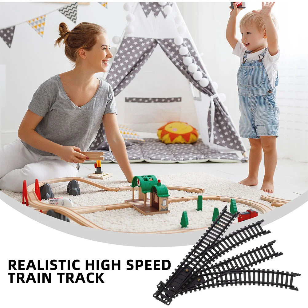1 Set City Train Track Set Straight Tracks Road Building Toy Toy Train Plastic Train Track Model Railroad Tracks and Train Track