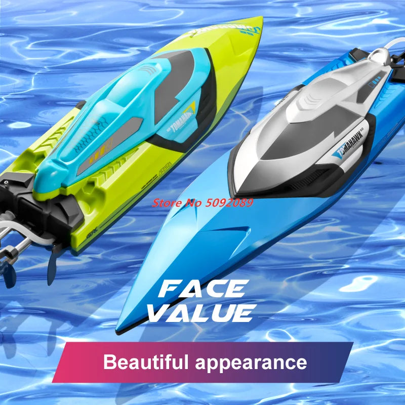 70KM/H High Speed 50CM Big 200M Remote Control Ship Boat Rowing Waterproof Capsize Reset RC Racing Boat Speedboat Add Carry Bag