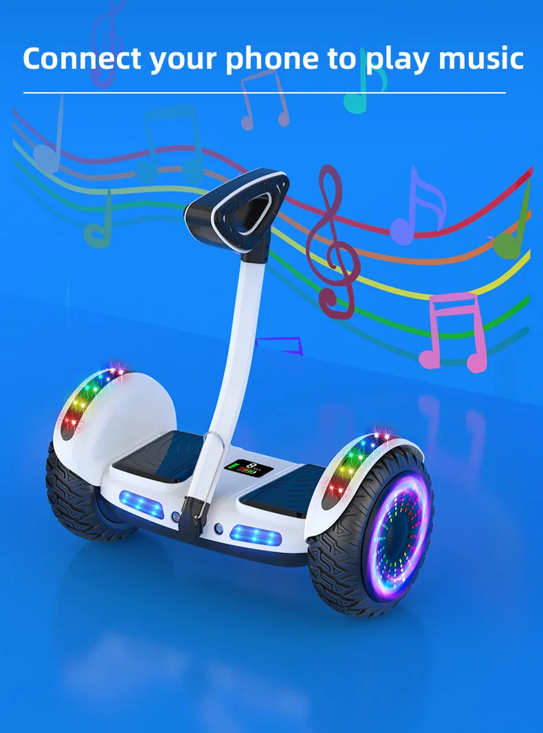 High Quality 36V Lithium Battery HoverBoard 8inch Bluetooth Self-Balancing Electric Scooter With Steering Handle