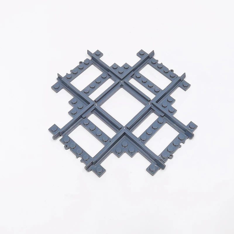 Train Track Combination, Cross Railway Building Block Scene, DIY Urban Railway Accessories, Children's Gifts and Toys