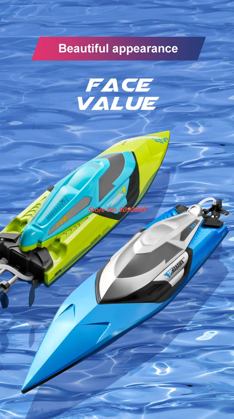 70KM/H High Speed 50CM Big 200M Remote Control Ship Boat Rowing Waterproof Capsize Reset RC Racing Boat Speedboat Add Carry Bag