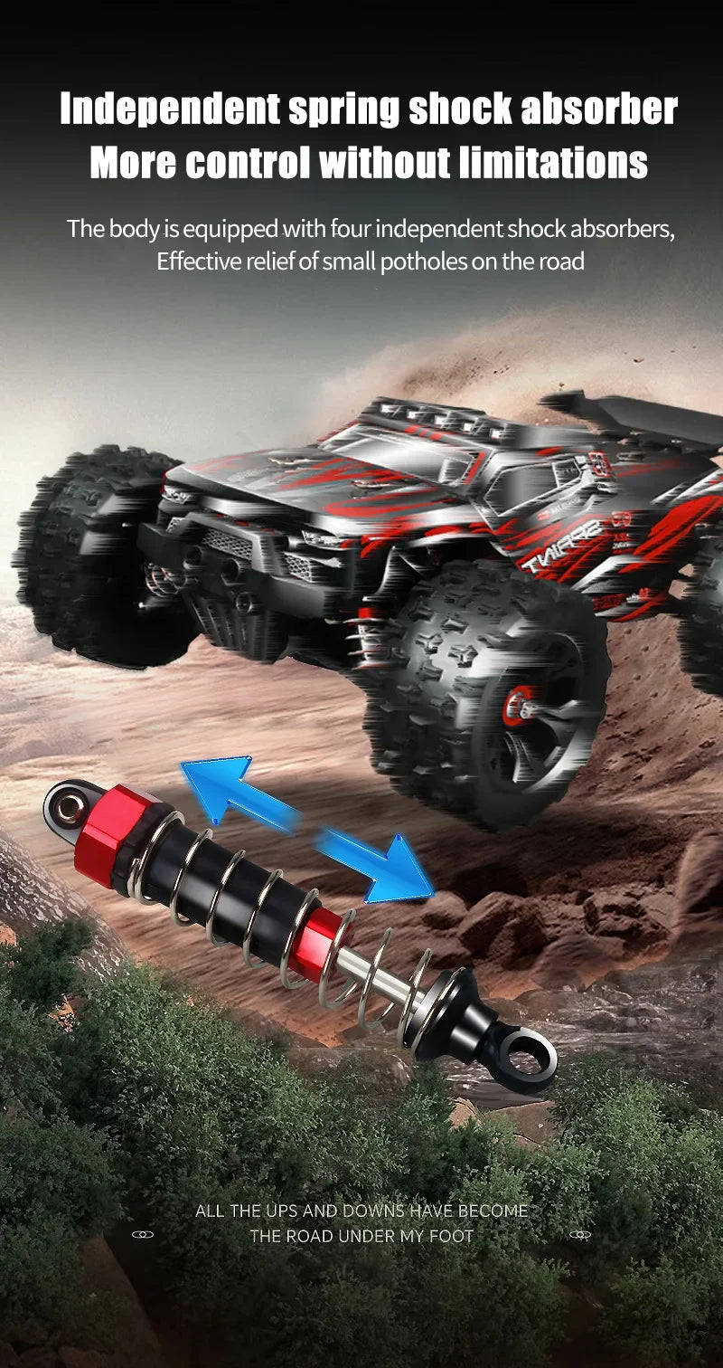 4WD 1:16 85KM/H Super Brushless 50KM/H Brushed RC Car 4x4 Off Road Remote Control High Speed Drift Racing Truck Toy Kids Adults