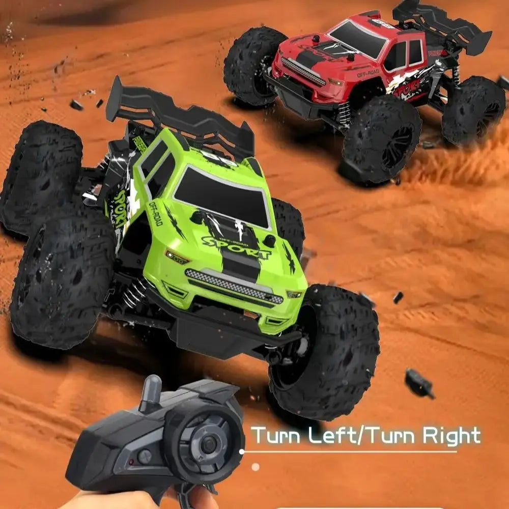 2.4G Remote Control Car with Light RC Vehicle RC Racing Car 20KM/H High Speed Off-Road Climbing Remote Control Toy Gift for Kids