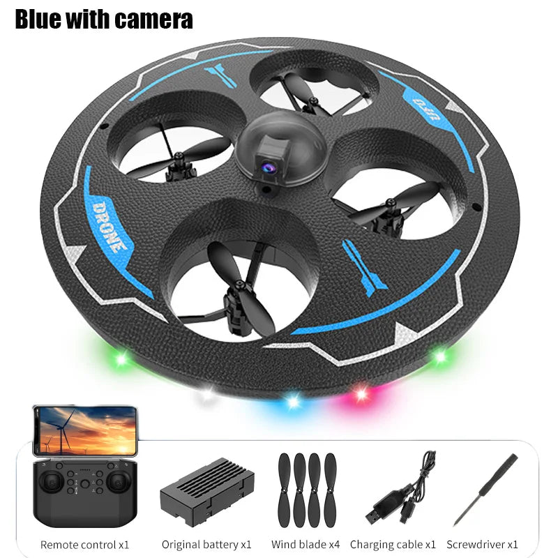 RC Drone with Camera Foam UAV Ufo Intelligent Obstacle Avoidance Aerial Aircraft Mini Helicopter Dron Toys for Kids Christmas