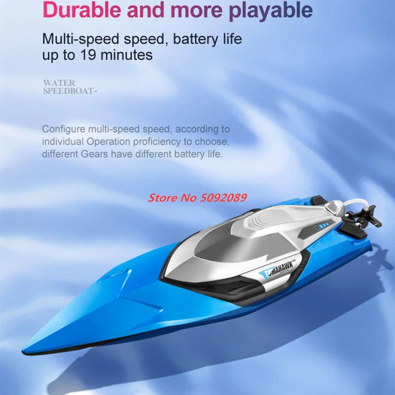 70KM/H High Speed 50CM Big 200M Remote Control Ship Boat Rowing Waterproof Capsize Reset RC Racing Boat Speedboat Add Carry Bag