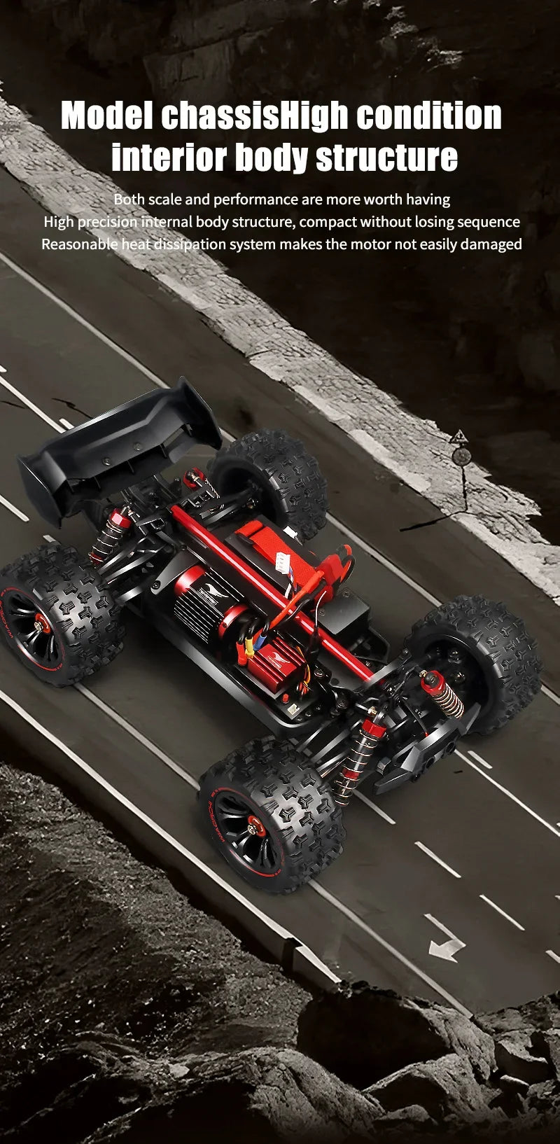 4WD 1:16 85KM/H Super Brushless 50KM/H Brushed RC Car 4x4 Off Road Remote Control High Speed Drift Racing Truck Toy Kids Adults