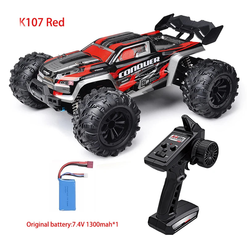 parkten RC Cars 2.4G 50 KM/H High Speed Racing With LED 4WD Drift Remote Control Off-Road 4x4 Truck Toys for Adults And Kids