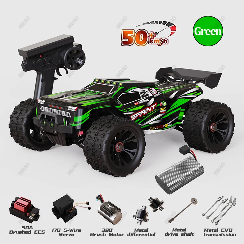 4WD 1:16 85KM/H Super Brushless 50KM/H Brushed RC Car 4x4 Off Road Remote Control High Speed Drift Racing Truck Toy Kids Adults