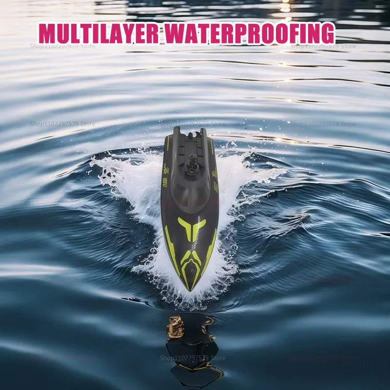 2025 JC017 RC Boat High Speed 2.4GHz Waterproof Electric Racing Toy 15 km/h Remote Control Boat for Boys Kids Teen Gift