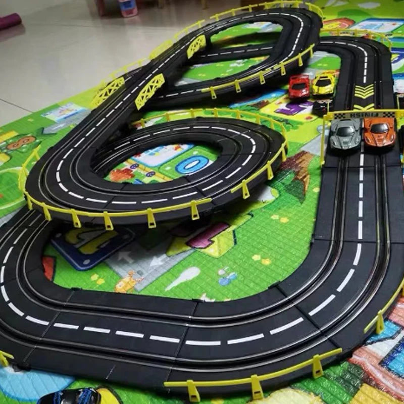 Hot selling electric remote-controlled track racing toys for large-scale track competitions 8-10 parent-child interactive toys
