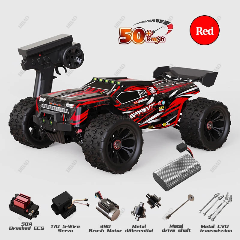 4WD 1:16 85KM/H Super Brushless 50KM/H Brushed RC Car 4x4 Off Road Remote Control High Speed Drift Racing Truck Toy Kids Adults