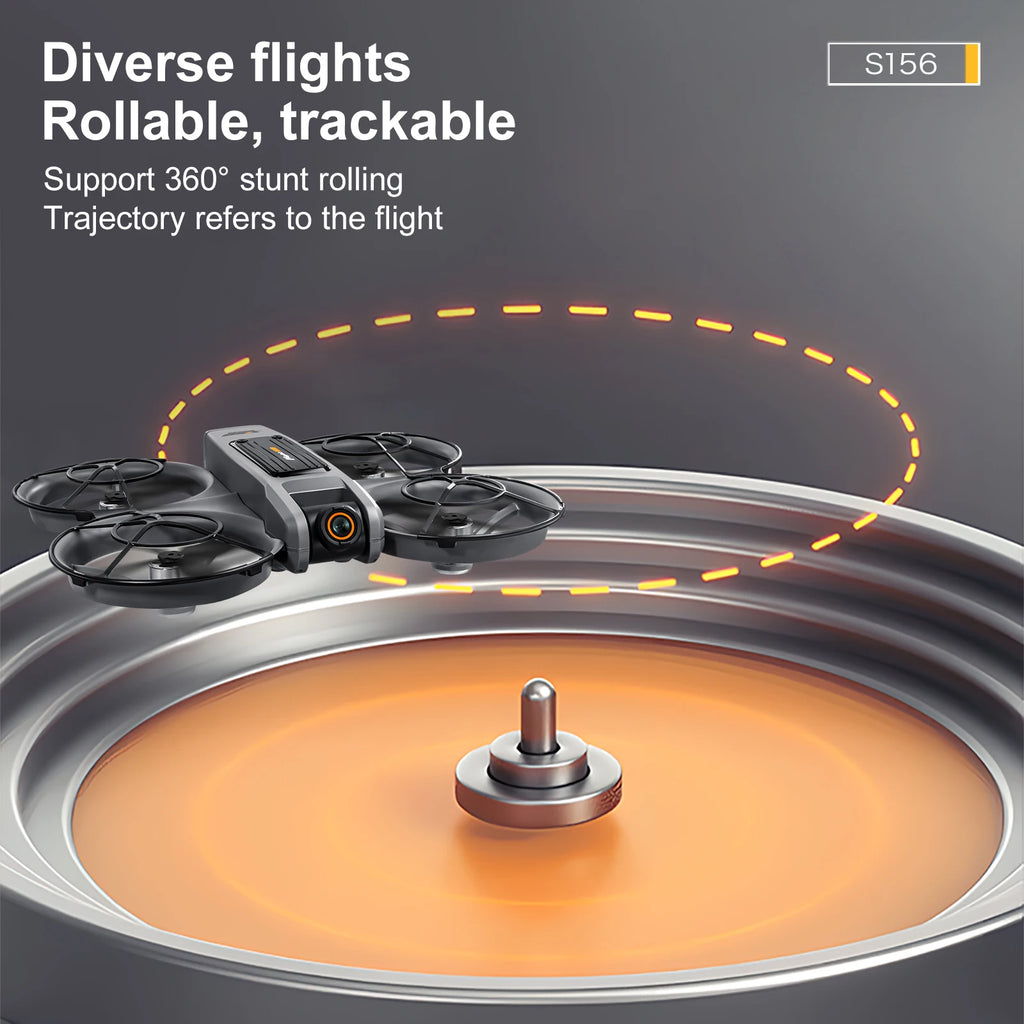 S156 RC Crossing Drone Aerial Vehicle With HD Display Screen Four Axis Brushless Optical Flow Remote Control Aircraft Large Size