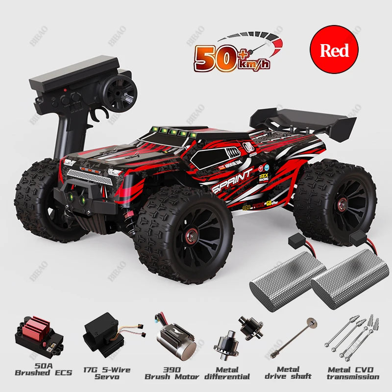4WD 1:16 85KM/H Super Brushless 50KM/H Brushed RC Car 4x4 Off Road Remote Control High Speed Drift Racing Truck Toy Kids Adults