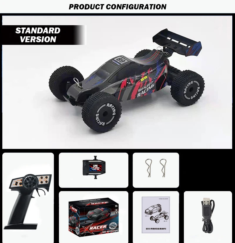 1/24 RC Car High Speed Drift Off-Road Racing Remote Control Cars Toy Kids WiFi Truck Vehicles Model Toys For Boys Children Gifts