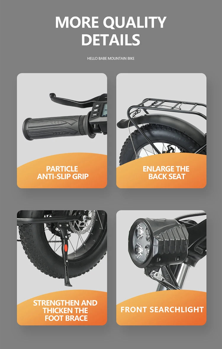 20 inches 36 volts 48 volts, electric mountain bike, electric wide tire bike, electric folding bike, road off road