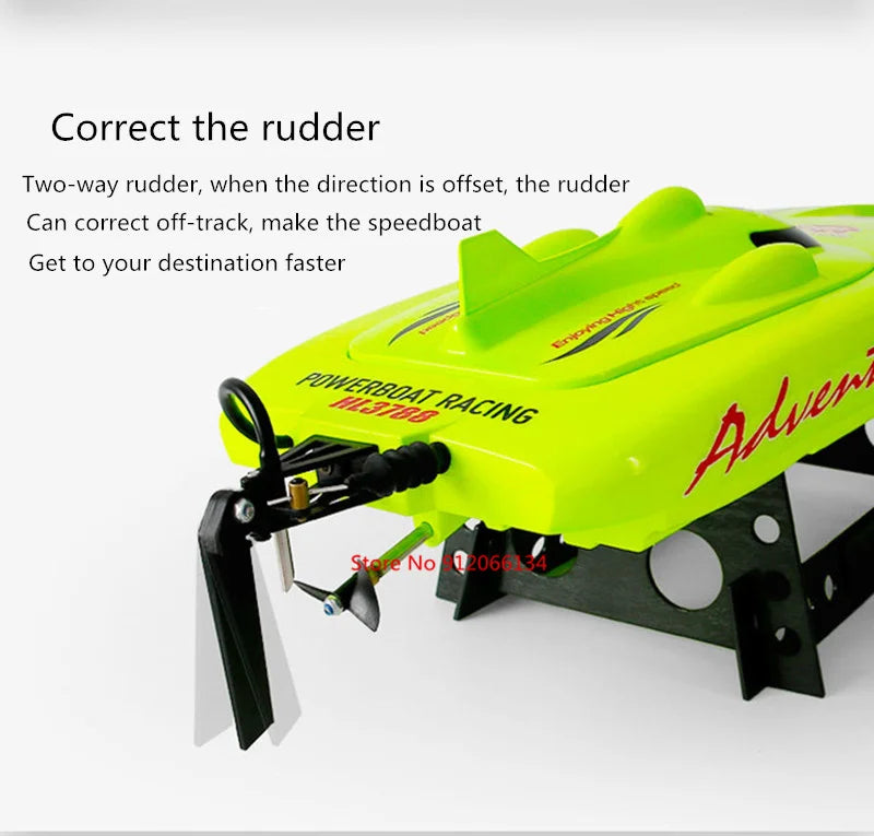 40KM/H Electric High Speed RC Speedboat 53CM Large Two-way Navigation Anti-Collision 2.4G RC Racing Boat Waterproof  Water Game
