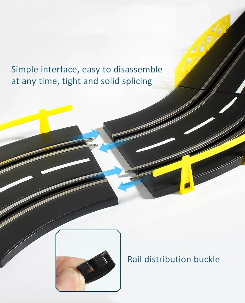 Electric 1/43 Rail Car Double Racing Track Toy Autorama Circuit Voiture Remote Control Car  Electric Railway Slot Race Car Toy