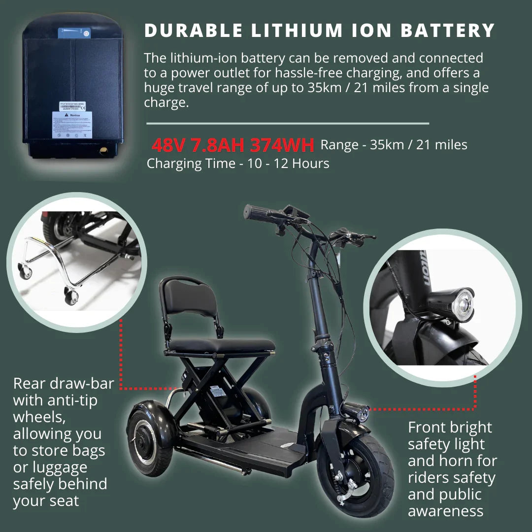 Manufactured Electric Mobility Scooter US EU Hot Selling 36V 300W 10Ah Foldable Electric Scooter Disabled Adults Elderly Scooter