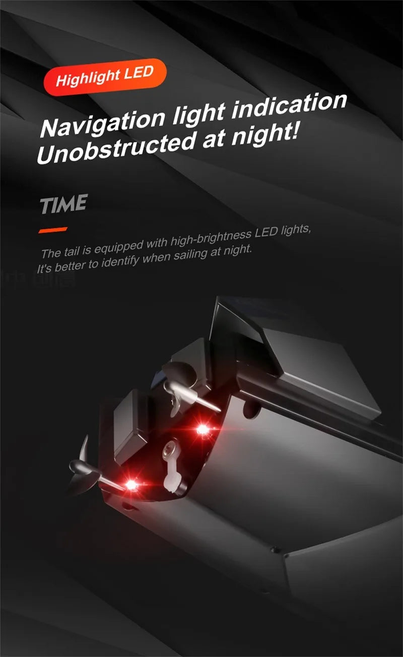 S1 2.4G High-speed Remote Control Speedboat 30 Km/h Waterproof Electric Remote Control Rowing Double Propoler Children's Gift