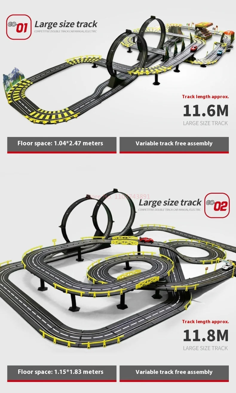 Hot selling electric remote-controlled track racing toys for large-scale track competitions 8-10 parent-child interactive toys