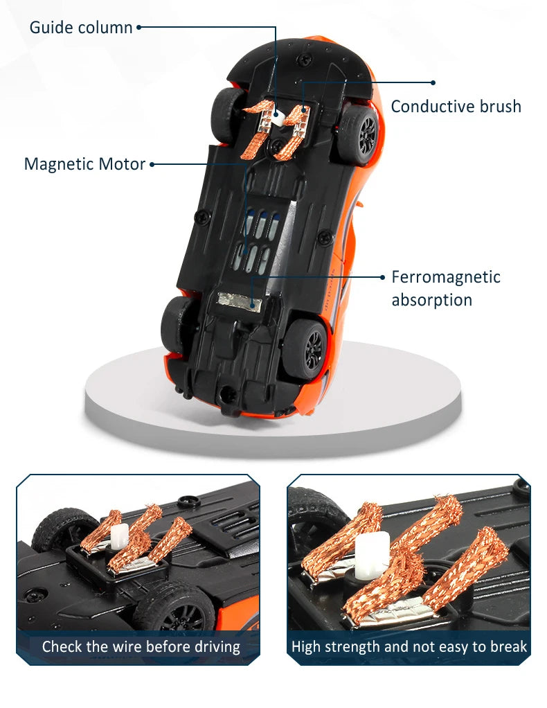Electric rail car 1:43 double remote control racing track toy automatic racing electric track children Christmas gift