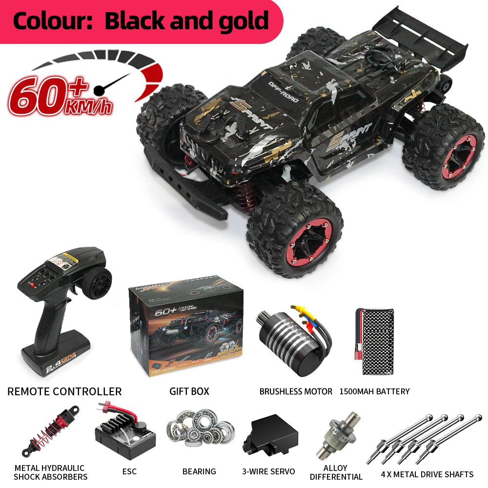 remote control car Four-wheel drive high-speed car 60km/h off-road remote cars Suitable for adults or children over 14 years old