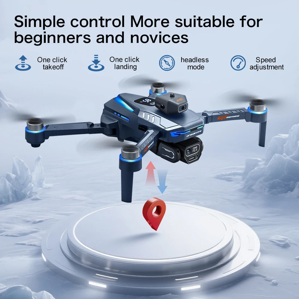 2025 New GT8 Drone GPS 8K Professional HD 360° Dual Cameras 5G WIFI Brushless Motors Obstacle Avoidance Foldable Quadcopter Toys
