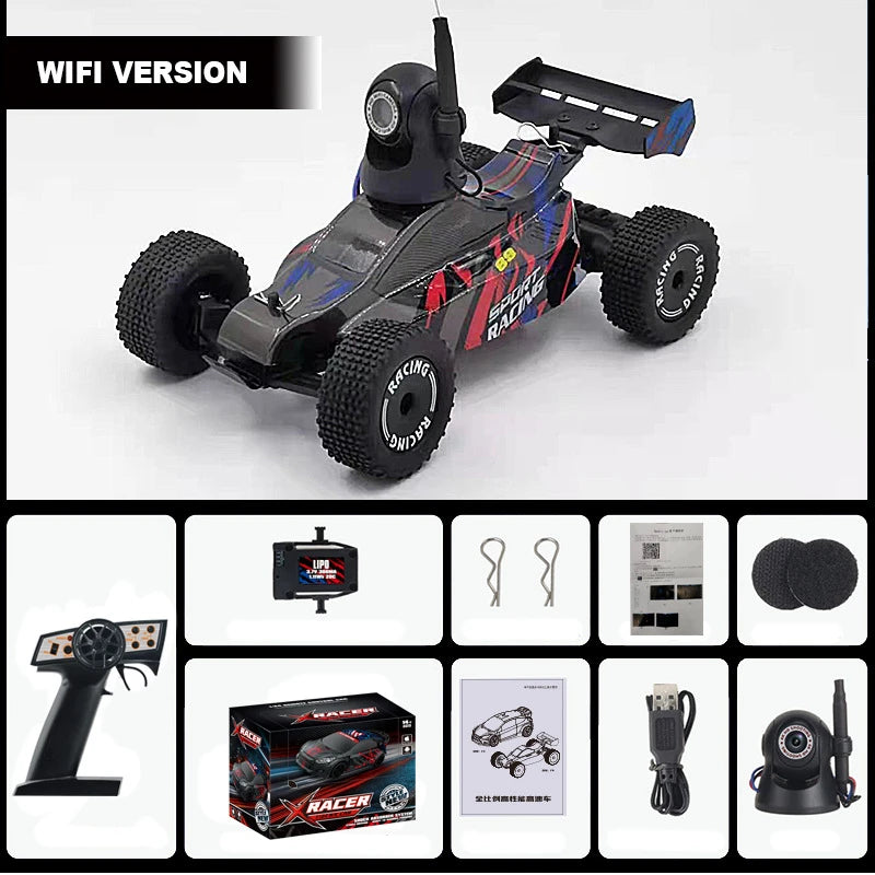 1:24 Two-wheel RC Car 30km/h High Speed Car Radio Controled Machine Remote Control Car Toys for Children Kids Gifts RC Drift