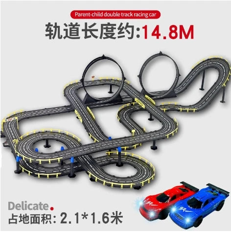 Hot selling electric remote-controlled track racing toys for large-scale track competitions 8-10 parent-child interactive toys