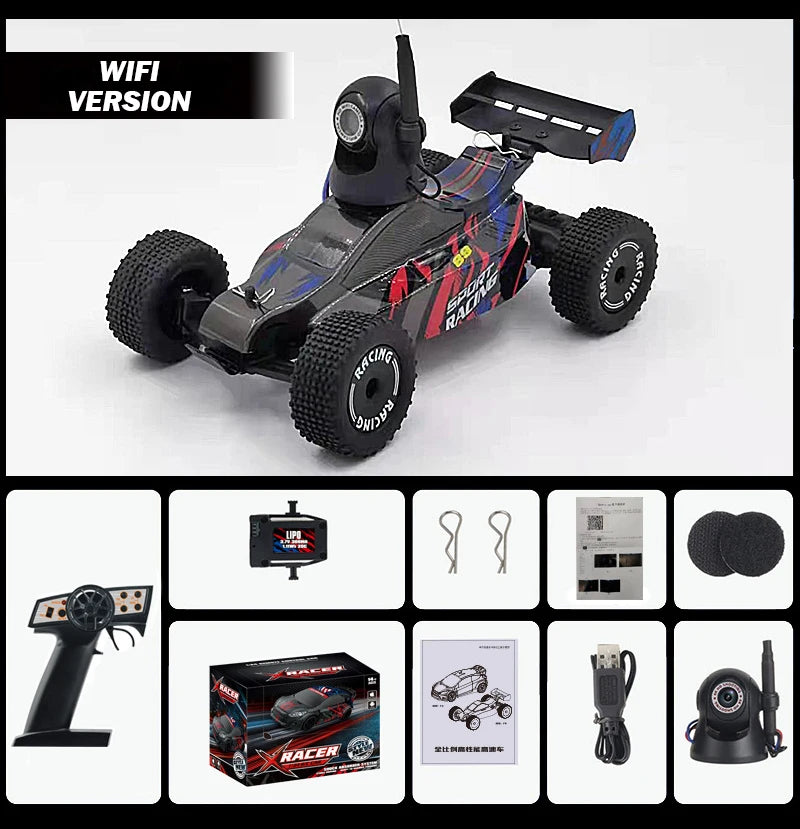 1/24 RC Car High Speed Drift Off-Road Racing Remote Control Cars Toy Kids WiFi Truck Vehicles Model Toys For Boys Children Gifts