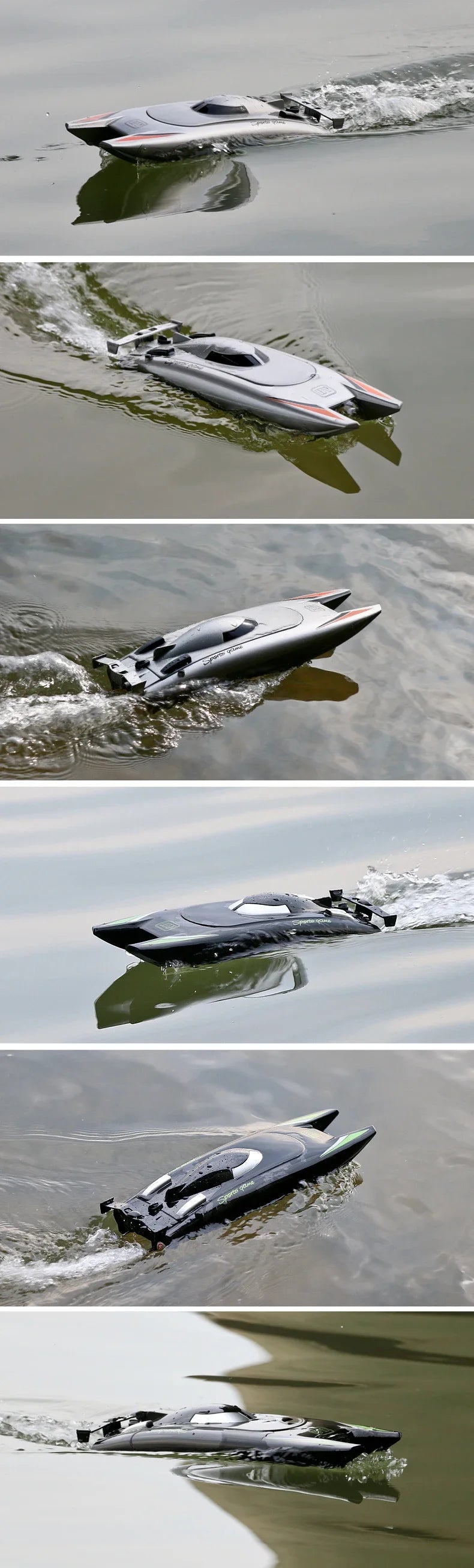 2.4G RC Boat 30KM/H High Speed Dual Motor 2CH Waterproof Remote Control Racing Ship Toy - 20Mins Battery for Kids & Adults