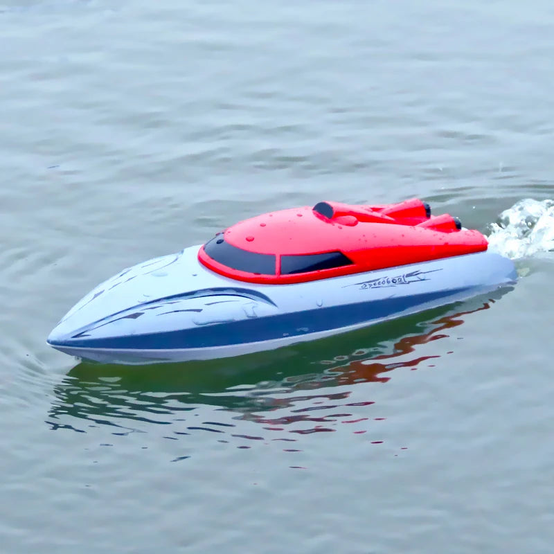 Rc Boat 20Km/h Remote Control Speedboat Dual Motor Radio-Controlled Racing Ship for Pools and Lakes Simulated Model Kids Gift