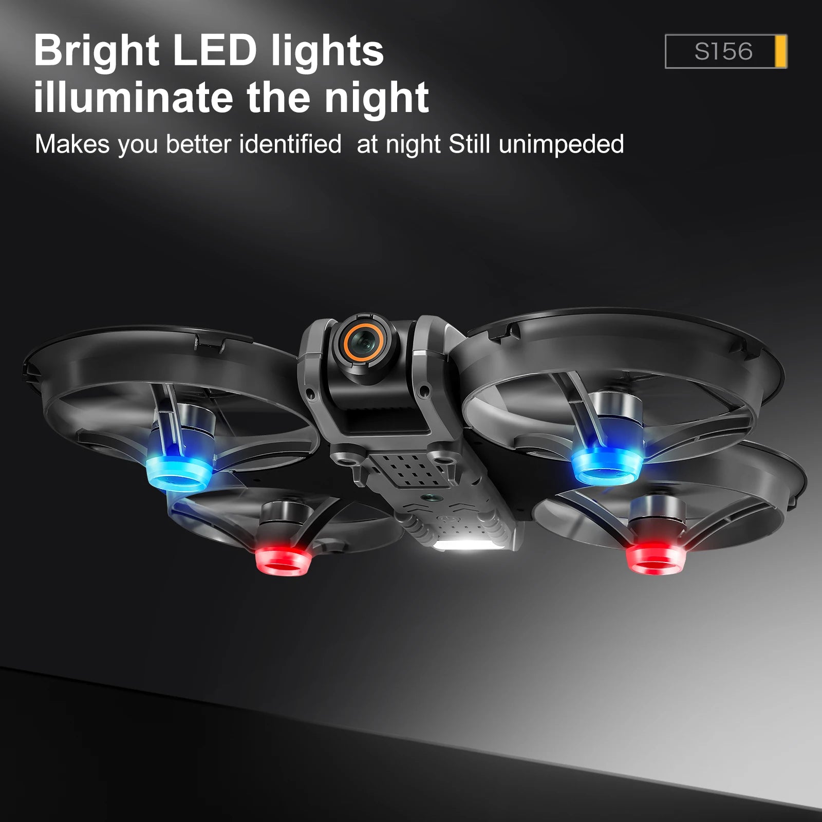 S156 RC Crossing Drone Aerial Vehicle With HD Display Screen Four Axis Brushless Optical Flow Remote Control Aircraft Large Size