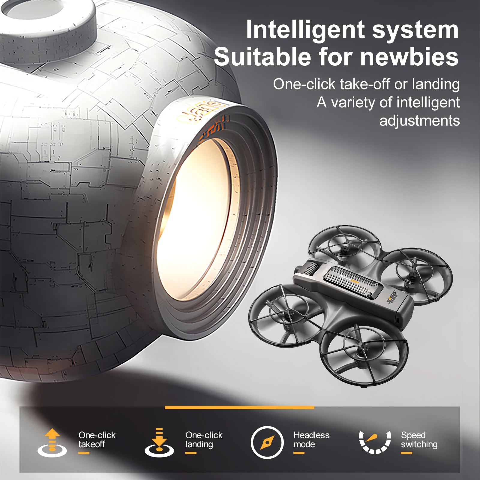 S156 RC Crossing Drone Aerial Vehicle With HD Display Screen Four Axis Brushless Optical Flow Remote Control Aircraft Large Size