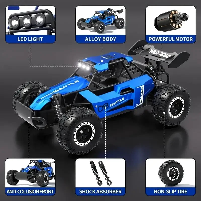 RC Cars 1:16 Remote Control Off-Road Car 2WD High Speed 20Km/h Climbing All Terrains Electric Toy Off Road RC Car Vehicle Trucks