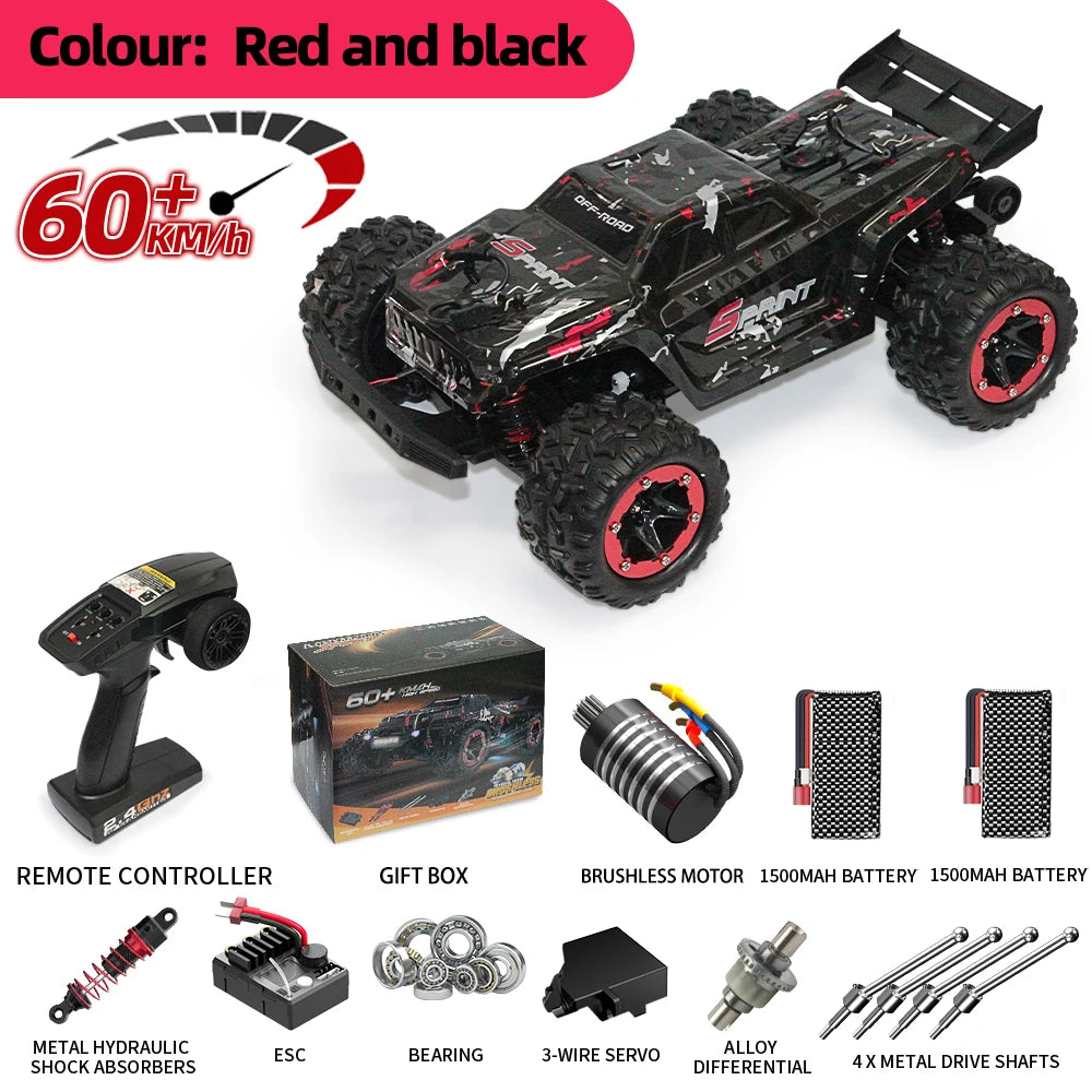 remote control car Four-wheel drive high-speed car 60km/h off-road remote cars Suitable for adults or children over 14 years old