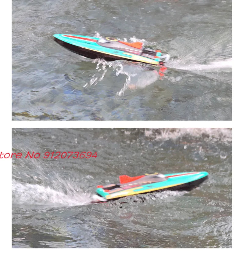 Waterproof Radio Control Electric Large Racing Speedboat Toy 80KM/H 200M 360° Turn LED Night Light Brushless High Speed RC Boat