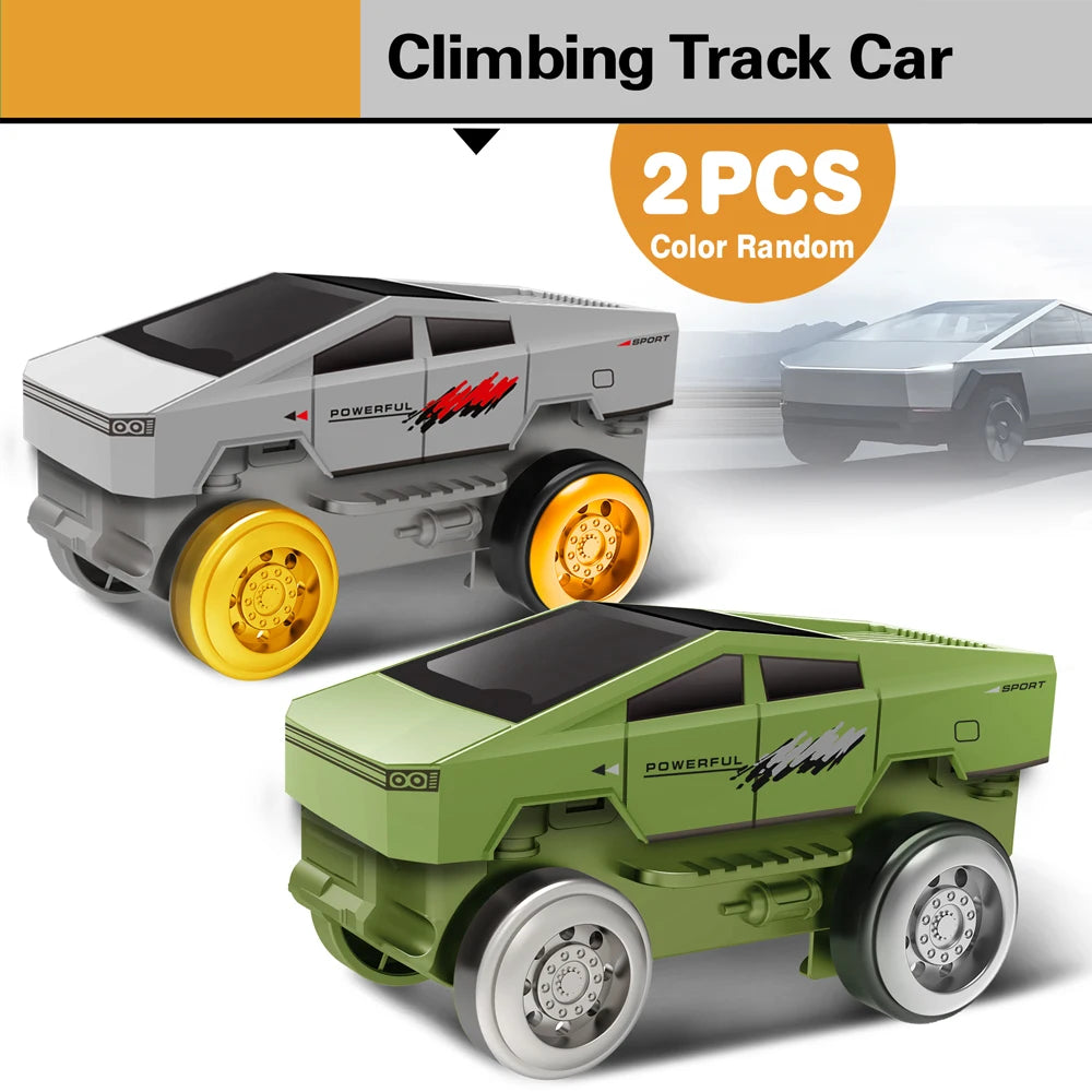 Magic Climbing electric Engineering car Racing Track dinosaur Car Flexible Educational Rail Car Puzzle Toy for Kids