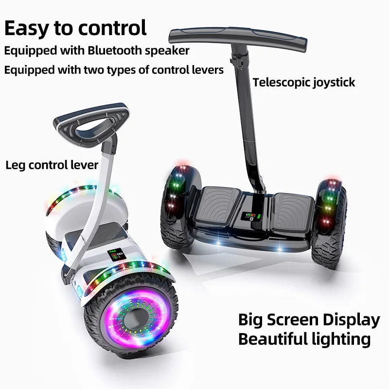 High Quality 36V Lithium Battery HoverBoard 8inch Bluetooth Self-Balancing Electric Scooter With Steering Handle
